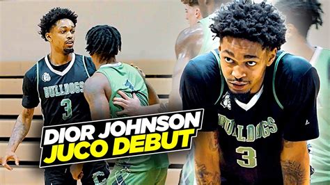 dior johnson stats juco|dior johnson today.